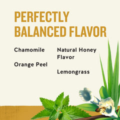 Celestial Seasonings Honey Vanilla Chamomile tea steeping releasing soothing aroma.