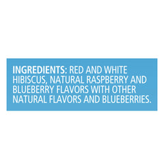 Celestial Seasonings red white blueberry iced tea in pitcher for easy serving