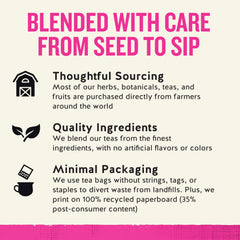 Celestial Seasonings SheWell Raspberry Leaf ingredients disclose a non-GMO blend.