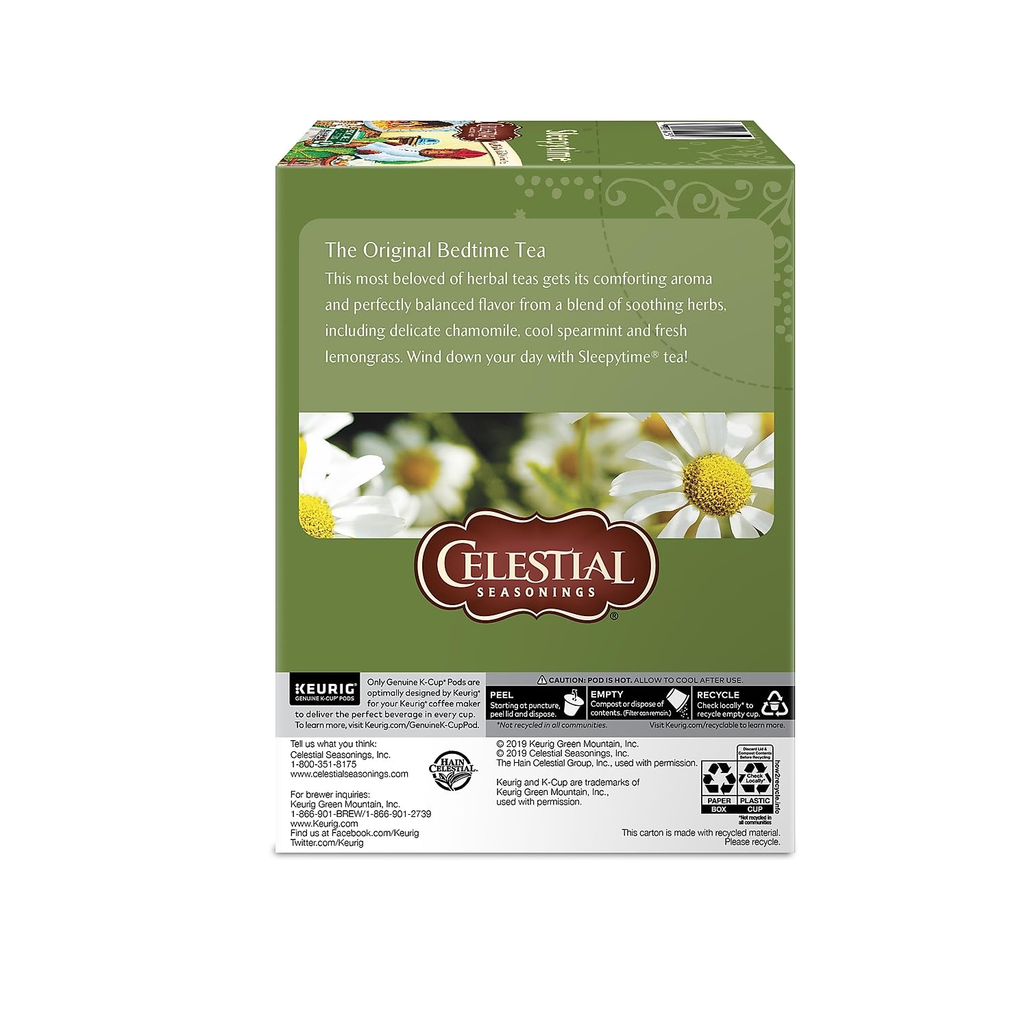 Kitchen scene with Sleepytime K-Cups suggesting cozy unwind after a busy day