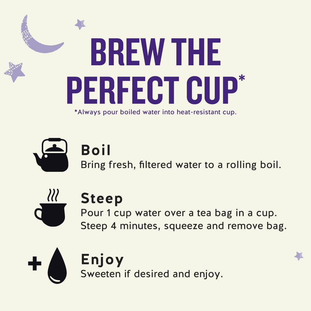 Celestial Seasonings Sleepytime Melatonin tea steam over a cozy nightstand