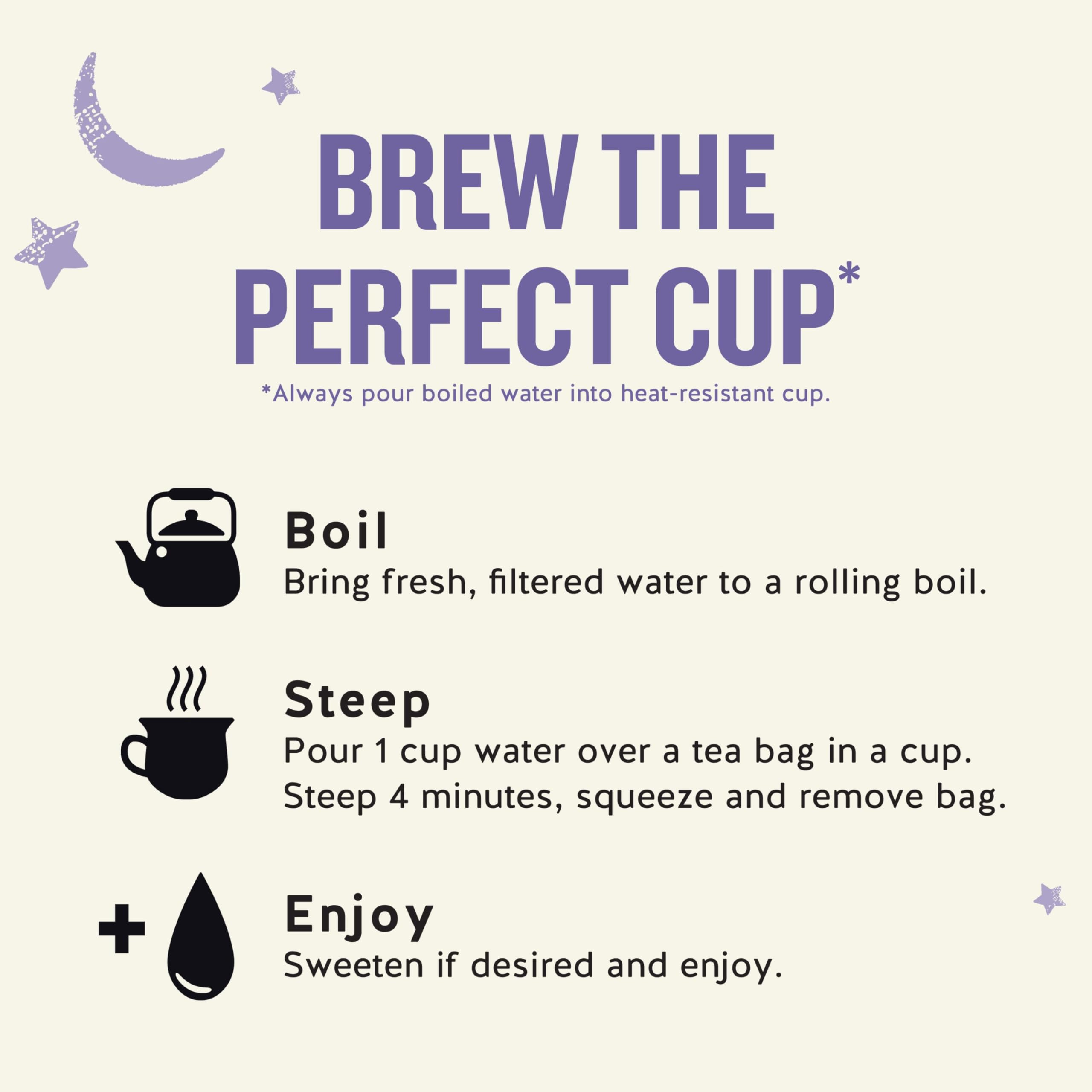 Sustainable packaging for Sleepytime Sinus Soother tea in recycled materials.