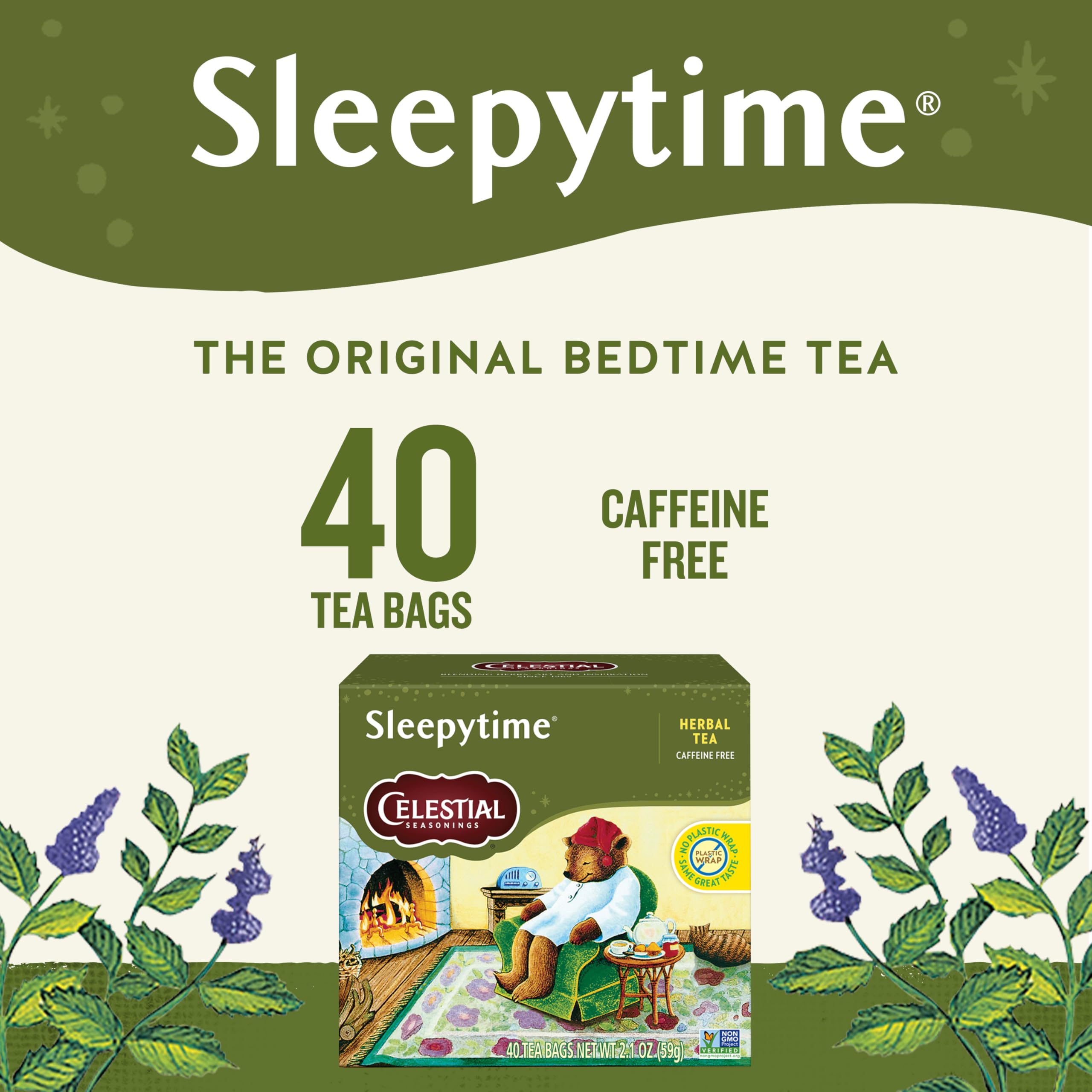 Celestial Seasonings Sleepytime tea bags collection ready for a soothing nighttime cup