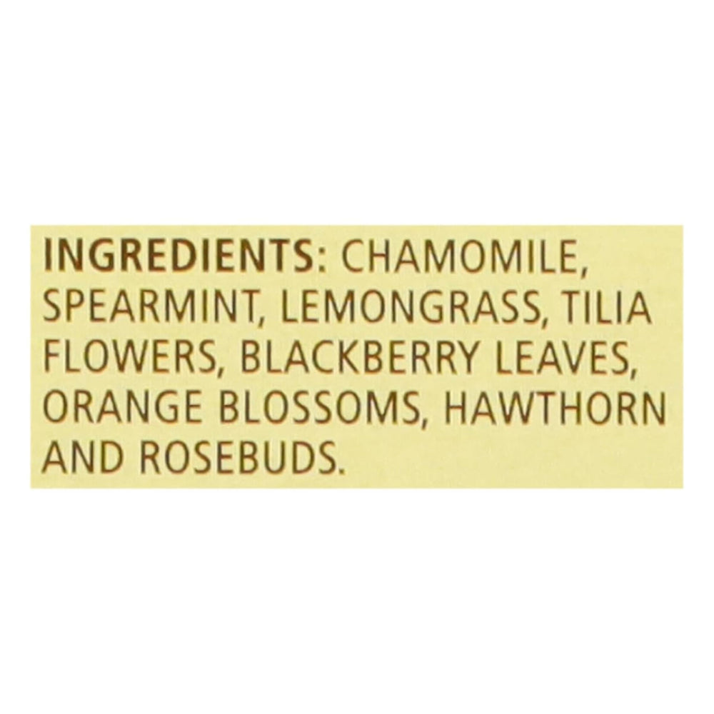 Celestial Seasonings Sleepytime tea bags display all-natural herbs for relaxation.