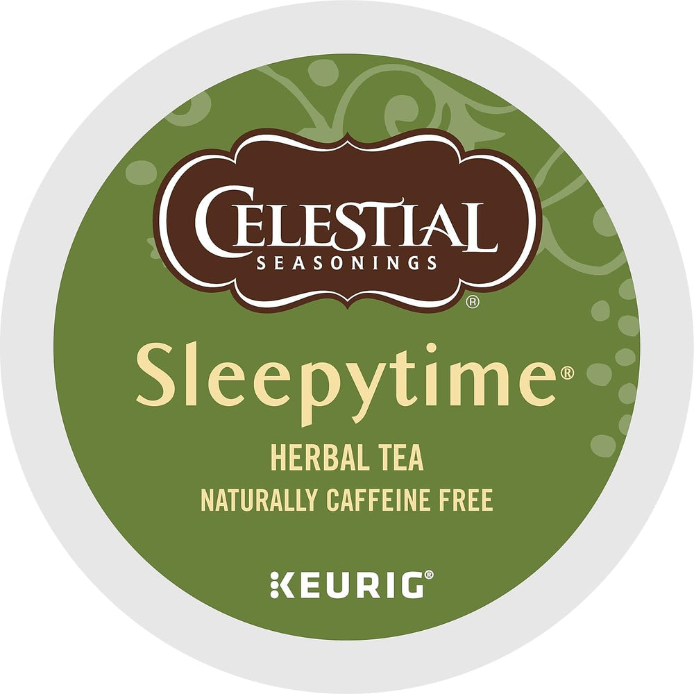 Steaming cup of Sleepytime tea creates a comforting aroma and calm