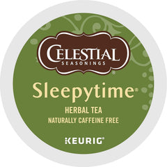 Steaming cup of Sleepytime tea creates a comforting aroma and calm