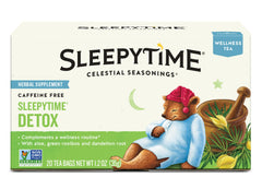 Celestial Seasonings Sleepytime Wellness Detox Tea box front invites a soothing evening ritual