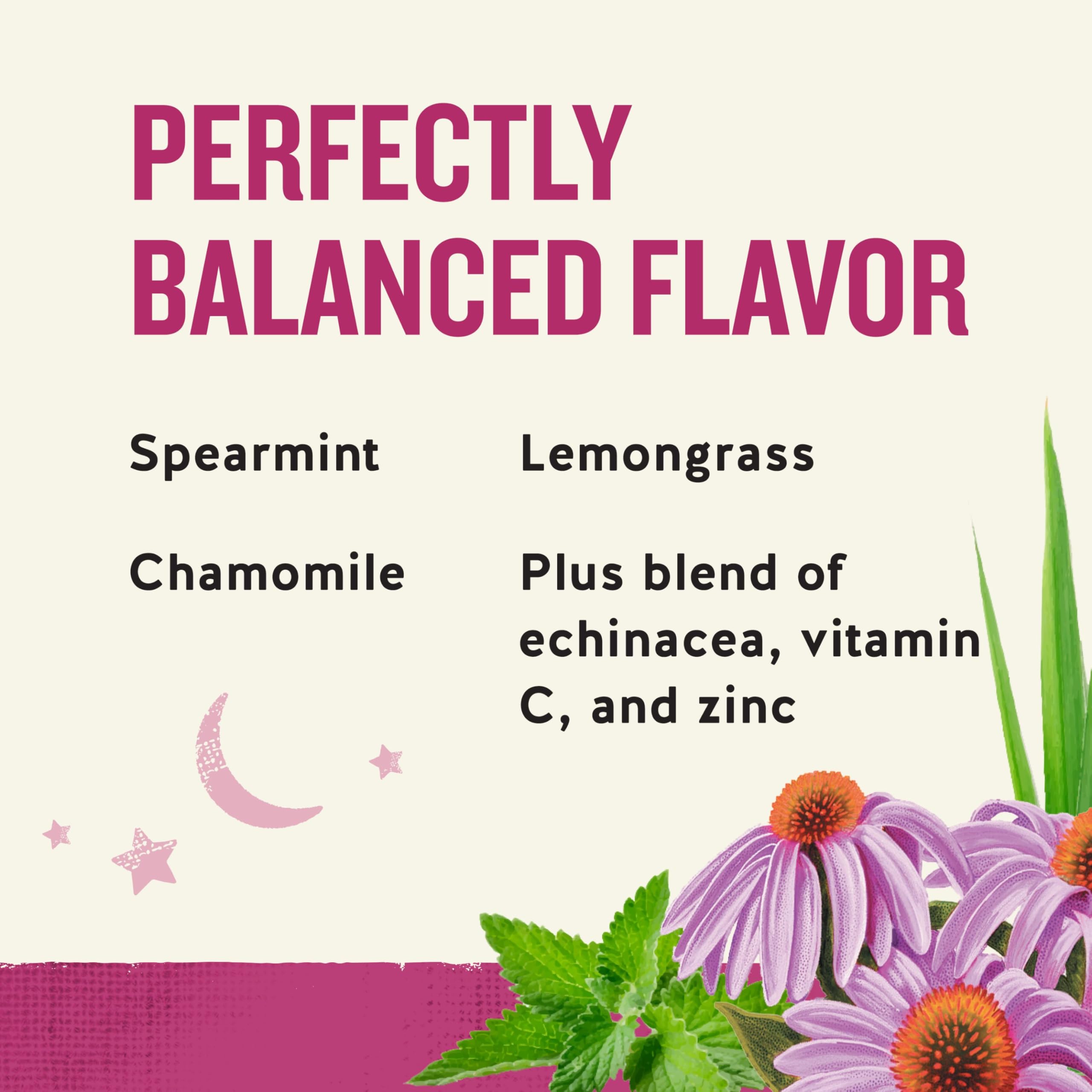 Celestial Seasonings Sleepytime Wellness label showing caffeine-free and natural ingredients