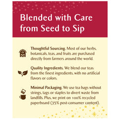 Celestial Seasonings tea on ice in a tall glass, refreshing