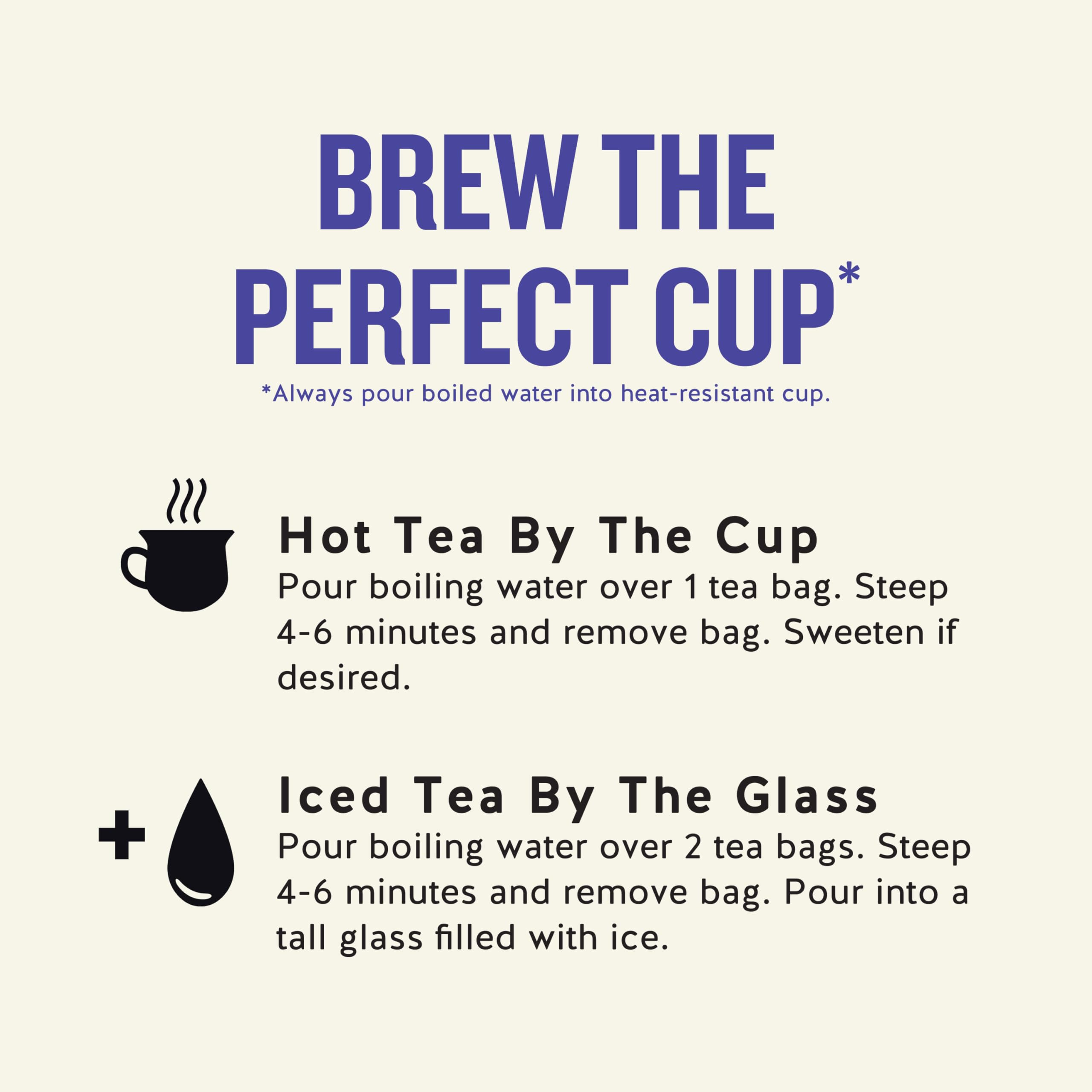 Brew True Blueberry tea for a fragrant, flavorful cup.
