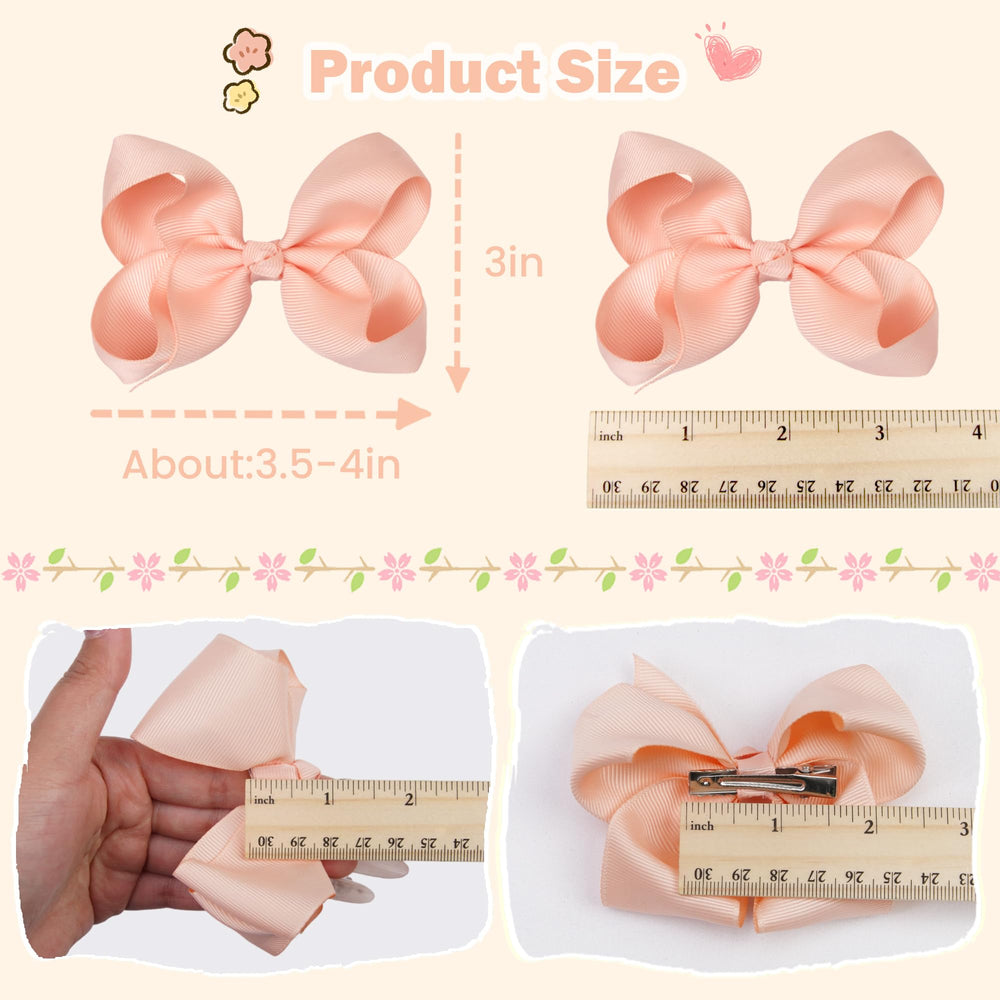Celllot 40pcs color-matching bows with clips for versatile styling.