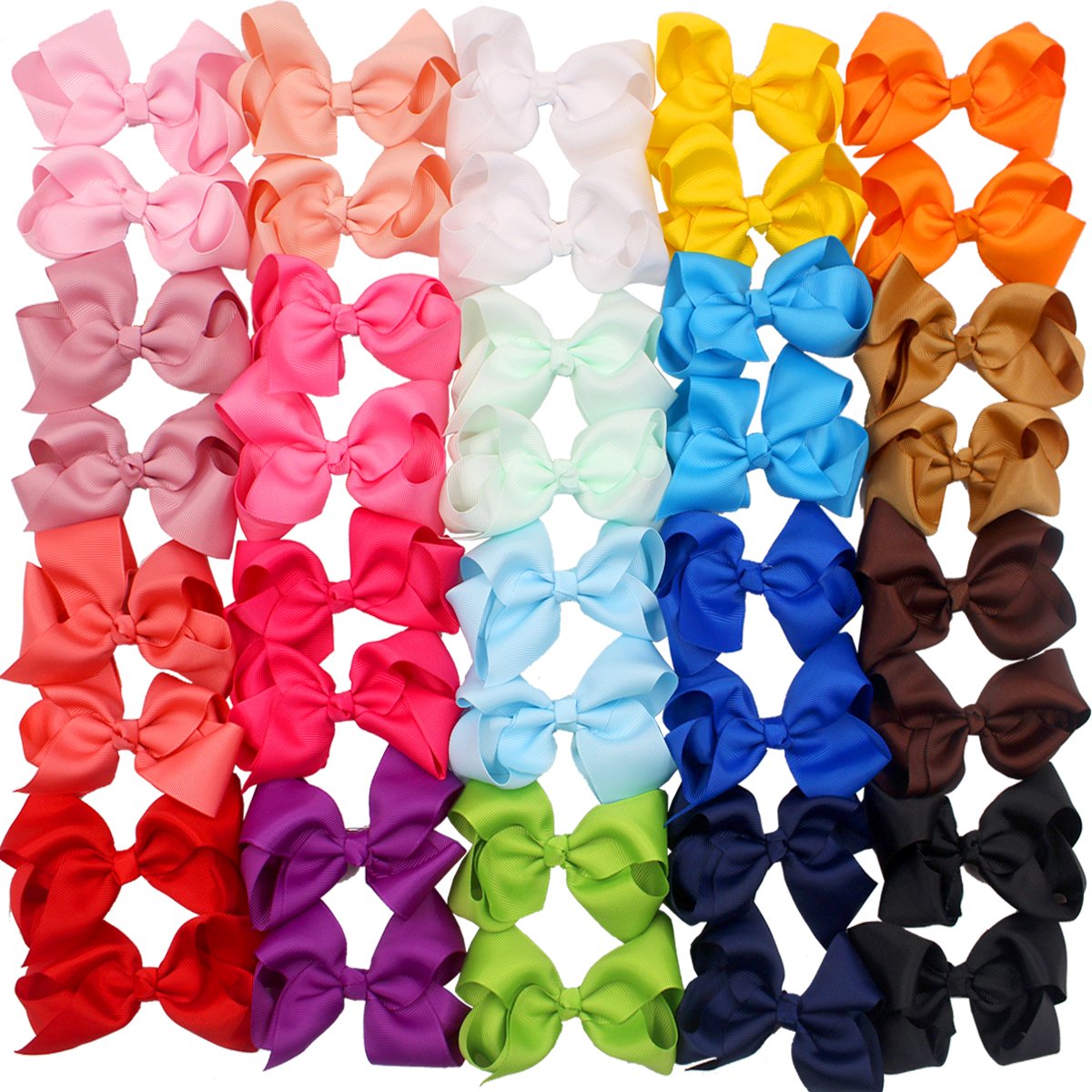 Celllot 4.5 inch hair bow with alligator clip for secure everyday wear.