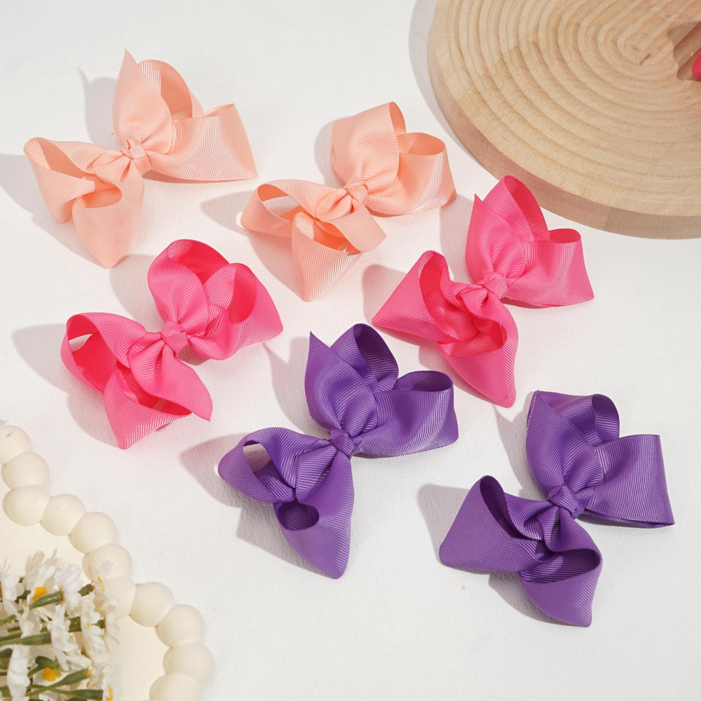 Celllot premium thick ribbon bows add pop to girls' hairstyles.