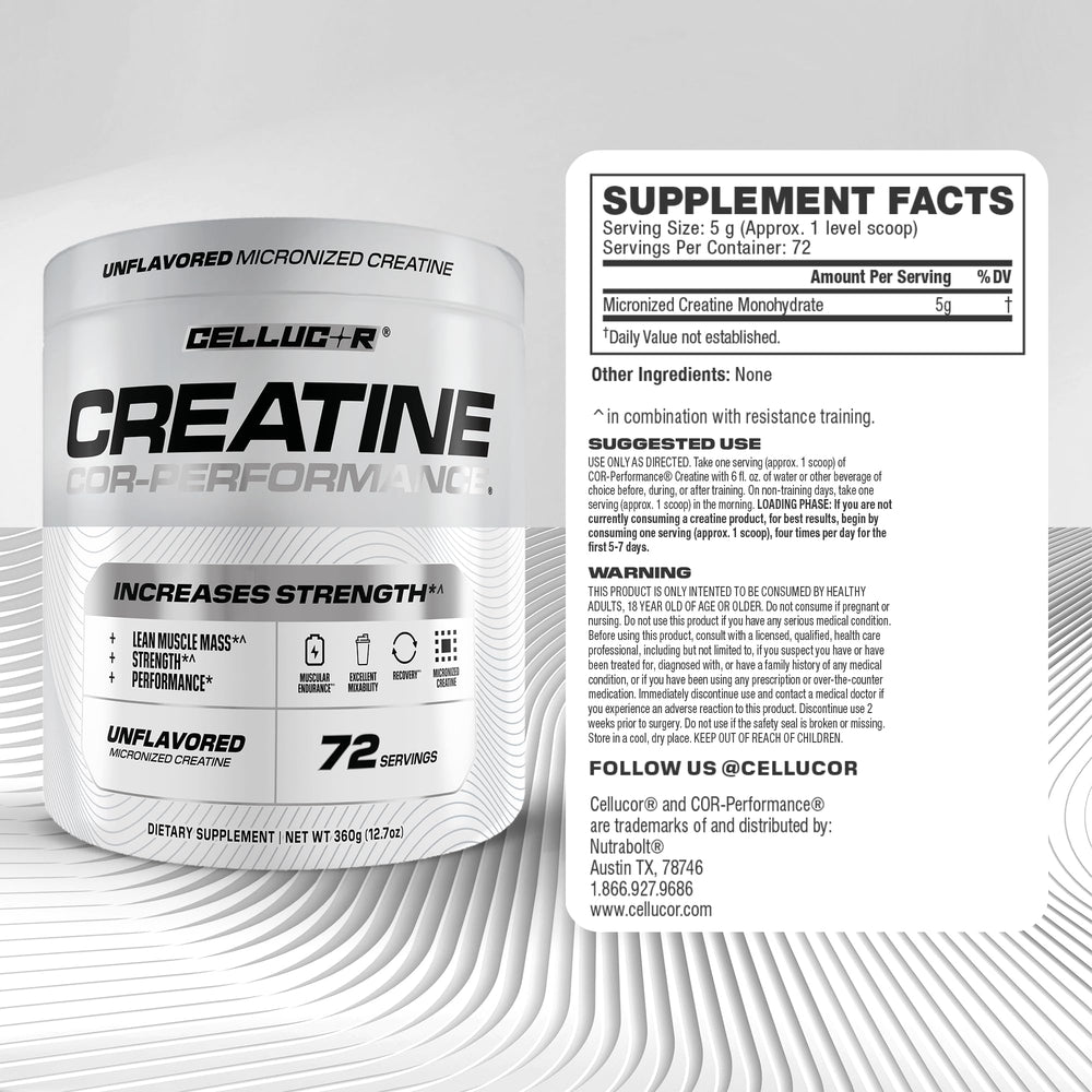 Cellucor Cor-Performance Creatine Monohydrate in a shaker dissolves easily for stacking