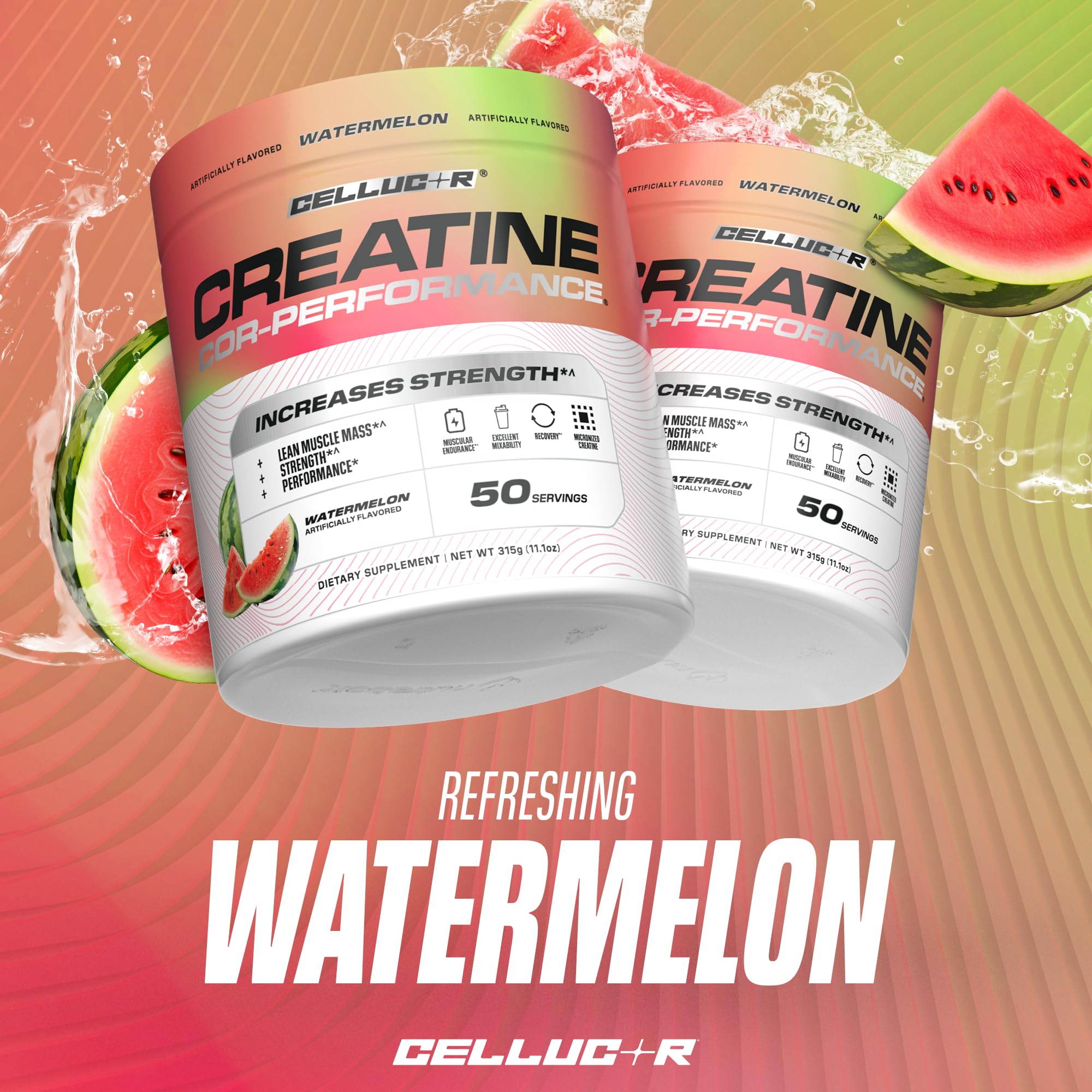 Cellucor Creatine Watermelon micronized powder for easy mixing