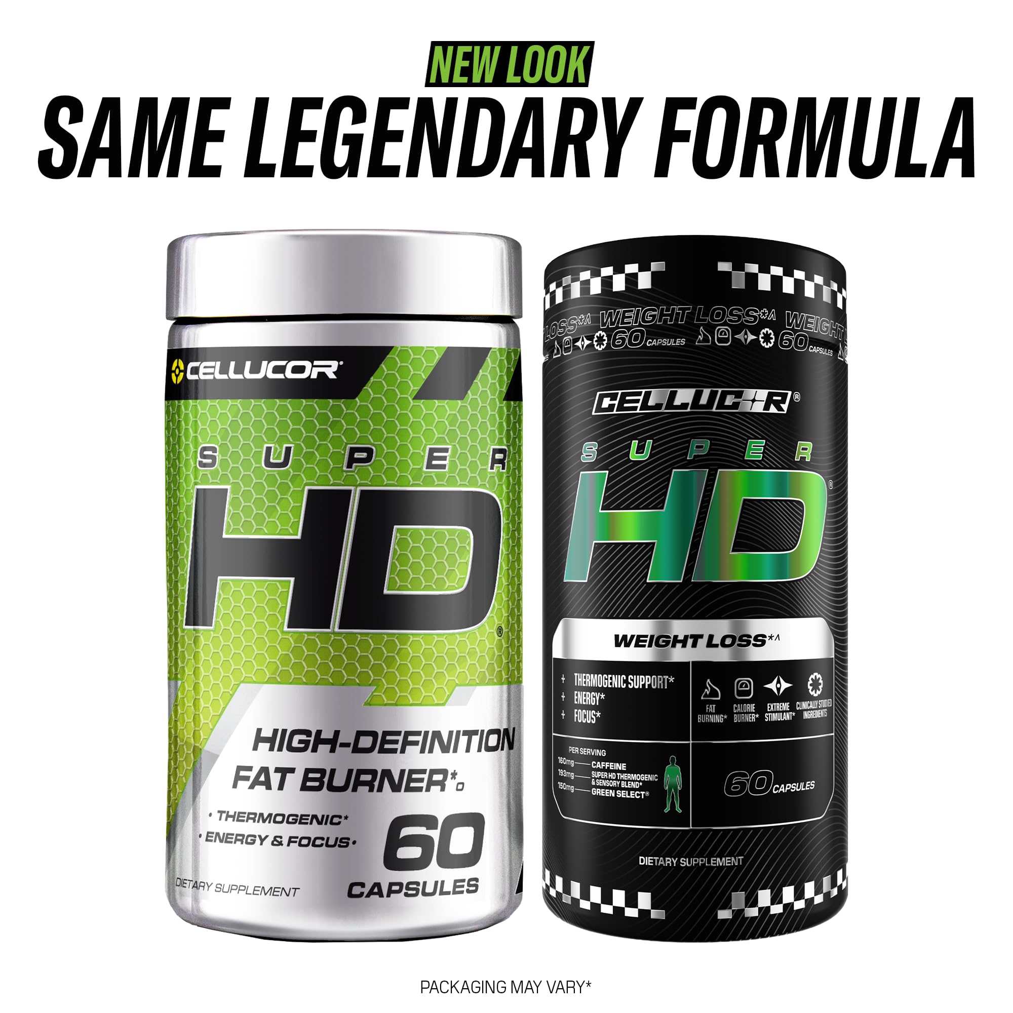 Cellucor SuperHD bottle side view for convenient on-the-go energy.
