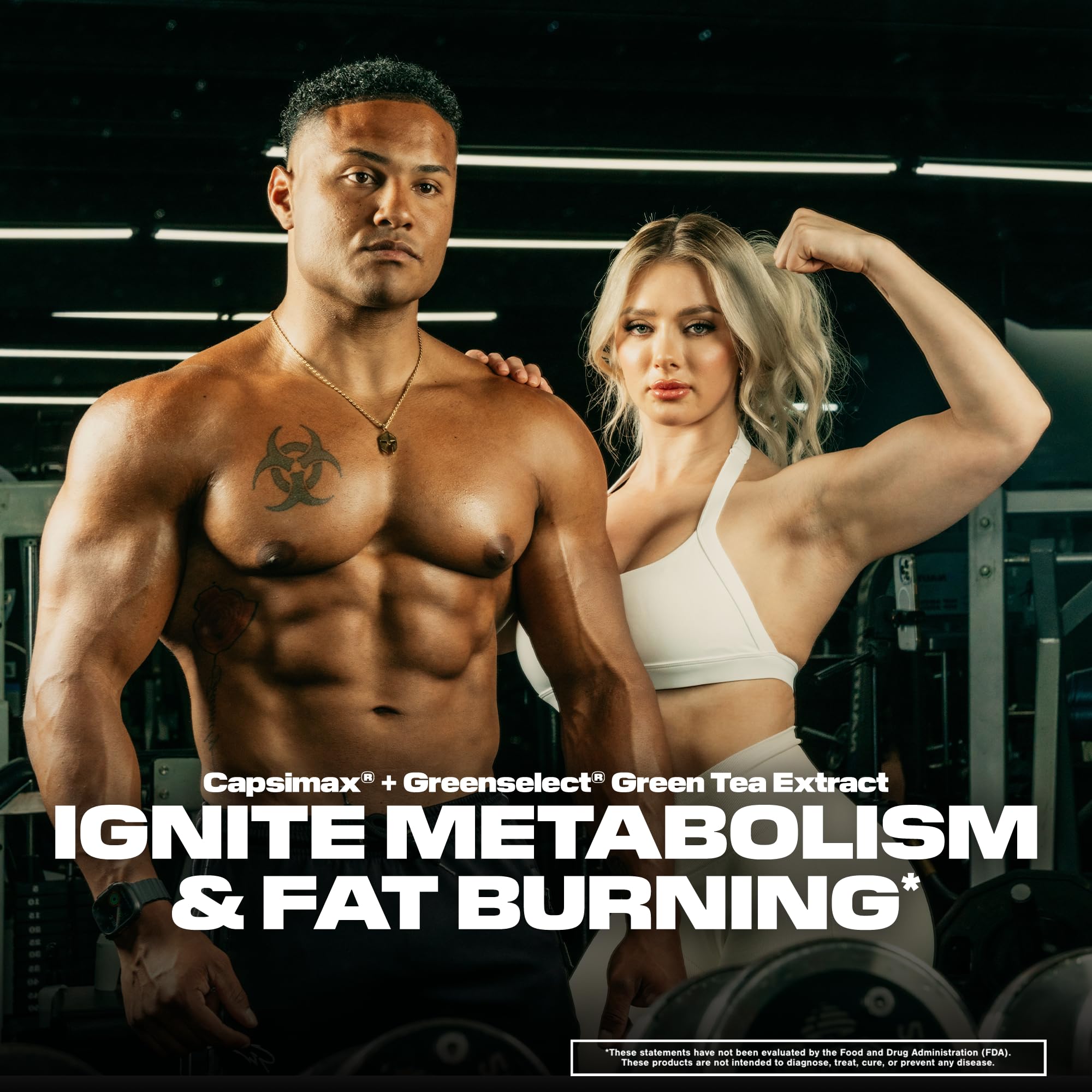 Cellucor SuperHD energy visuals during a workout suggest enhanced focus and stamina.