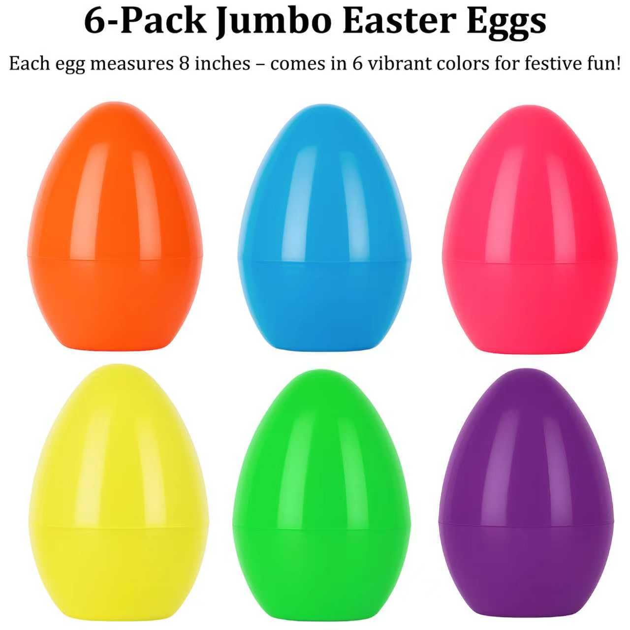 Celmuron 6-pack jumbo eggs for classroom rewards and festive decorating.
