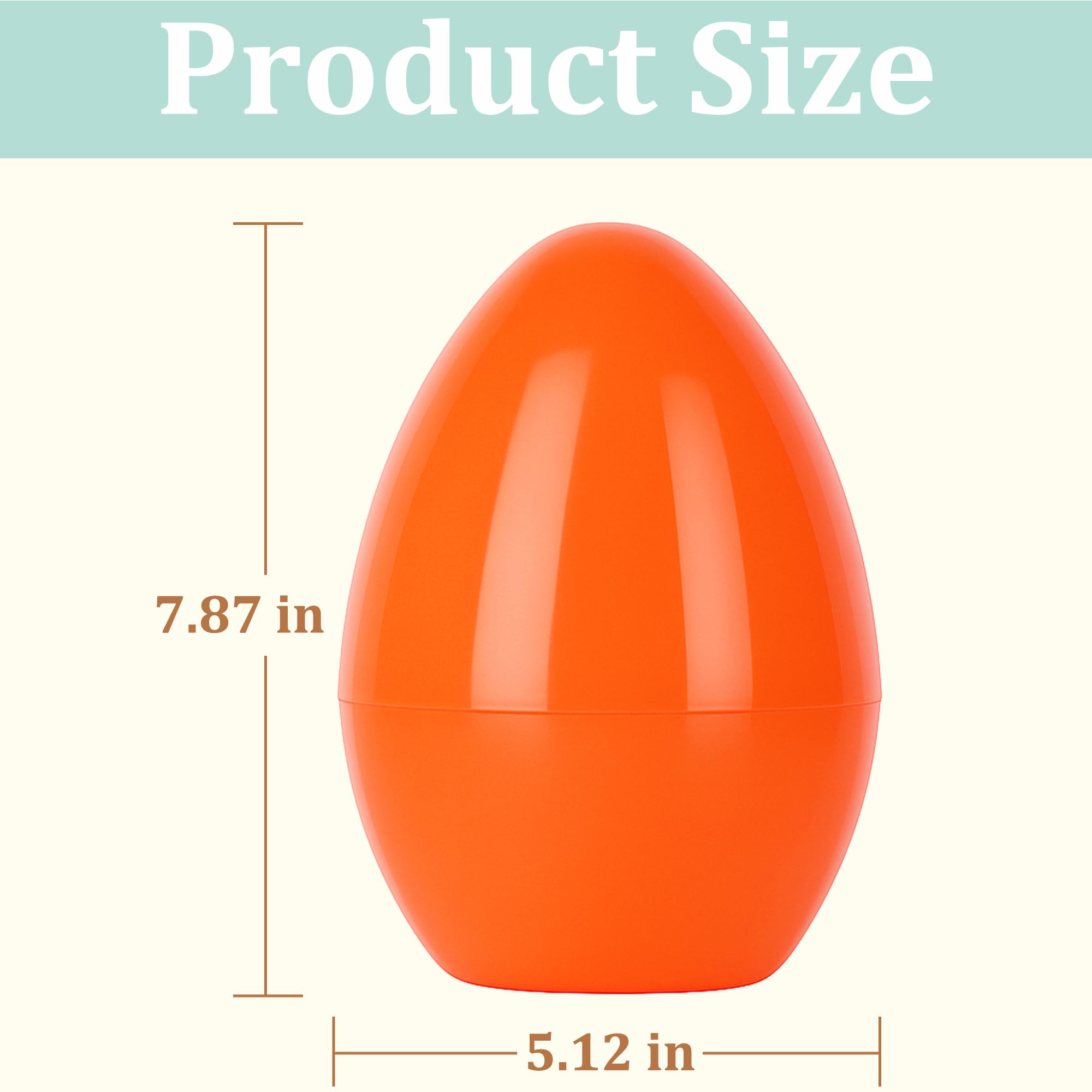 Celmuron 8-inch blue jumbo fillable egg for Easter egg hunts and gifts.