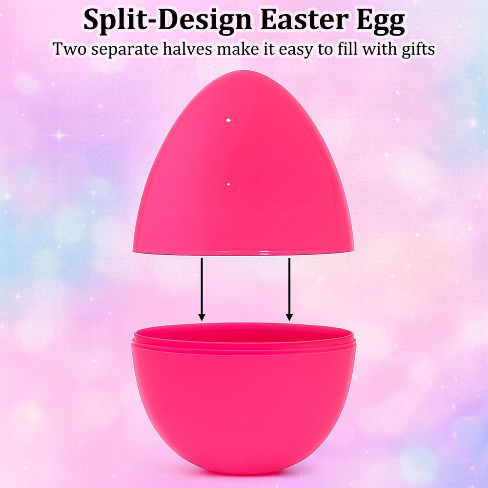 Celmuron 8-inch violet jumbo fillable egg for Easter egg hunts and gifts.