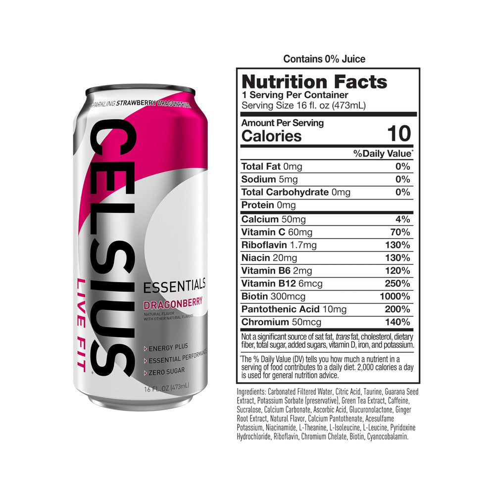 Dragonberry pour energizes training while remaining sugar-free.
