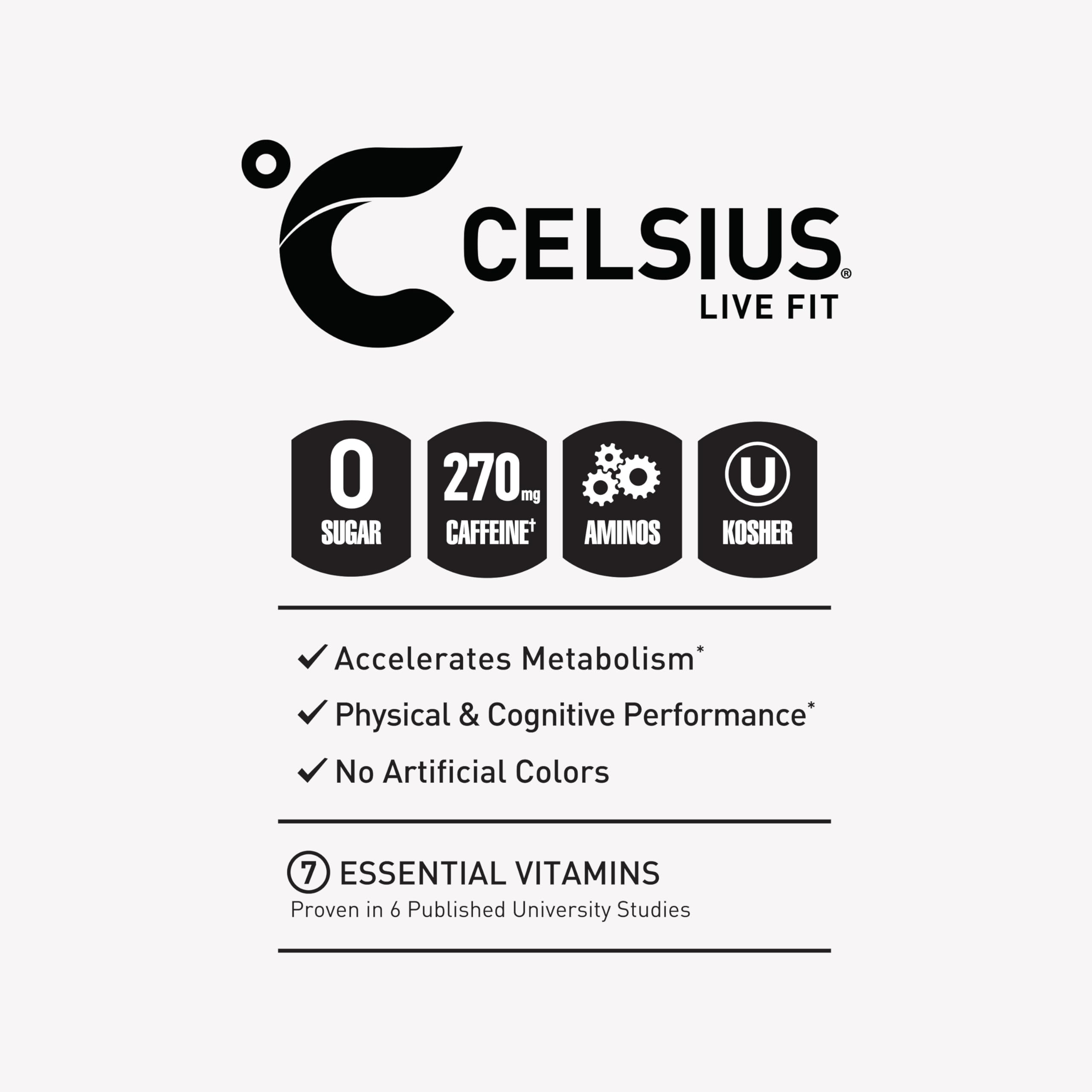 Celsius Essentials Sparkling Grape Slush frosted glass serving scene