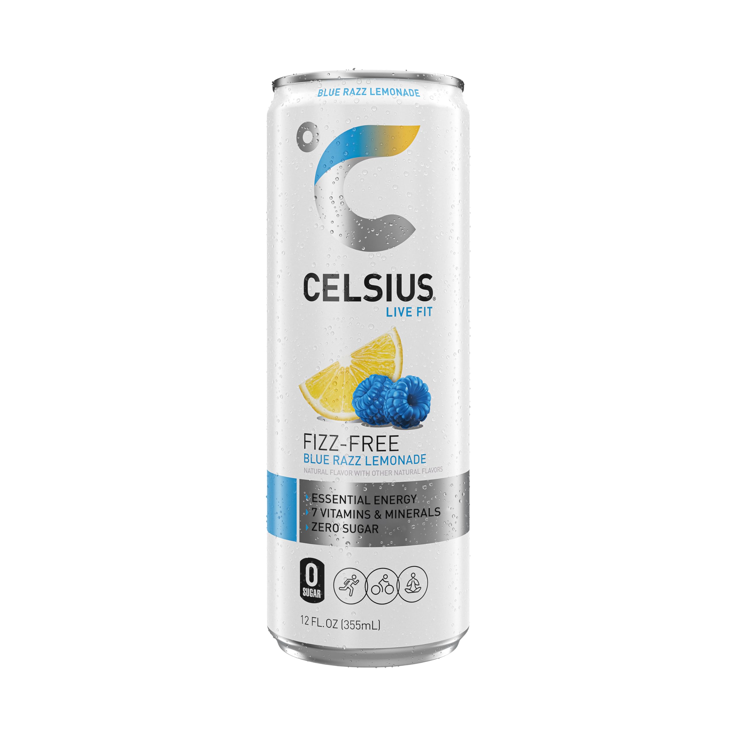 Nutrition panel shows EGCG green tea and essential vitamins in CELSIUS.
