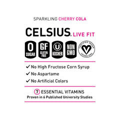 CELSIUS Sparkling Cherry Cola 12-pack for convenient on-the-go energy.