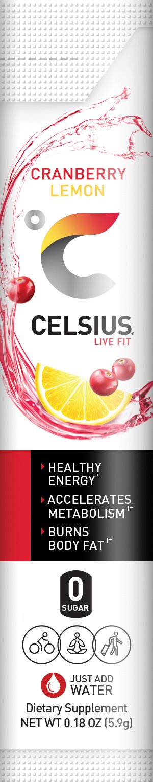 Celsius vitamin B energy-boost icon signals daily stamina support.