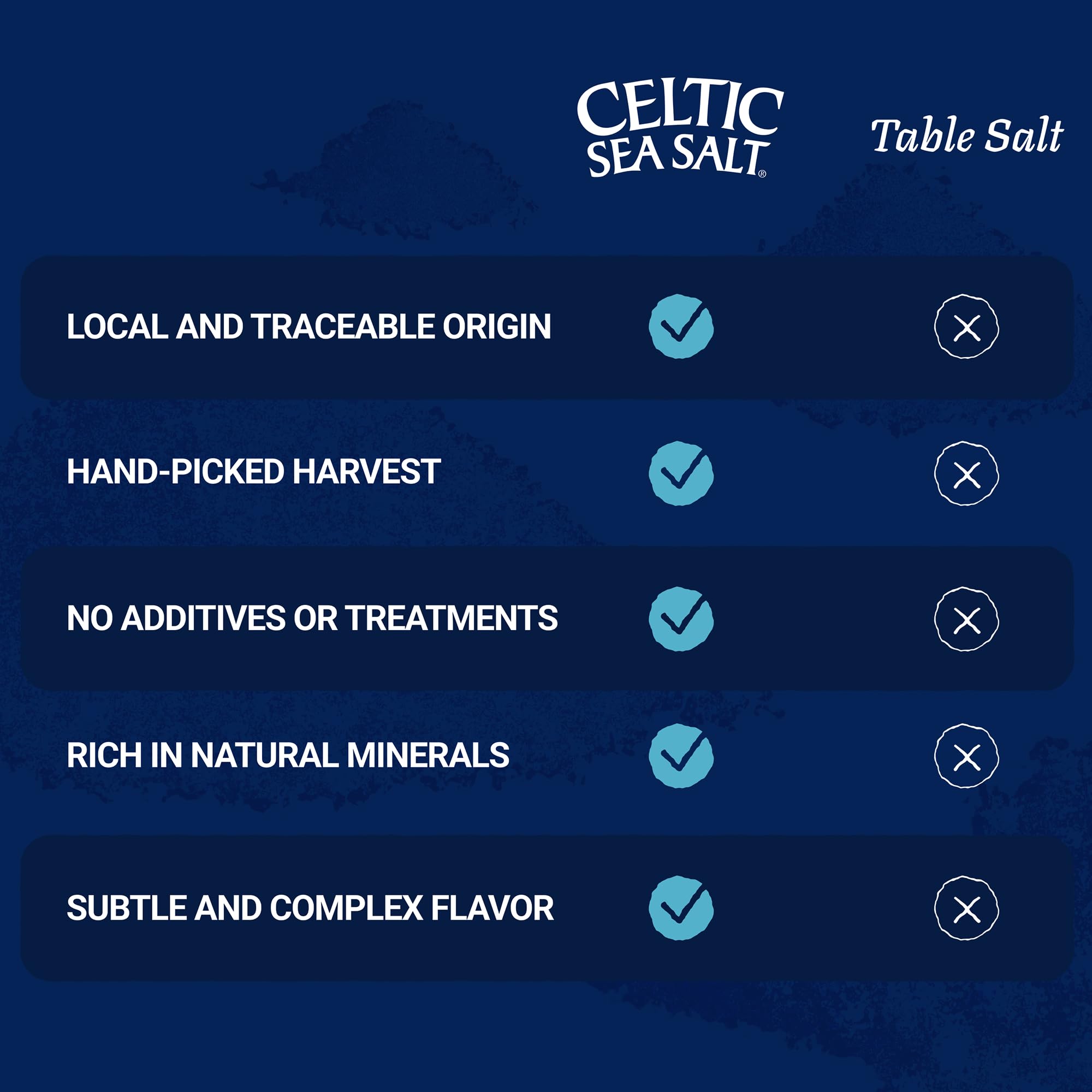 Celtic Sea Salt Fine Ground pantry essentials for bulk cooking.