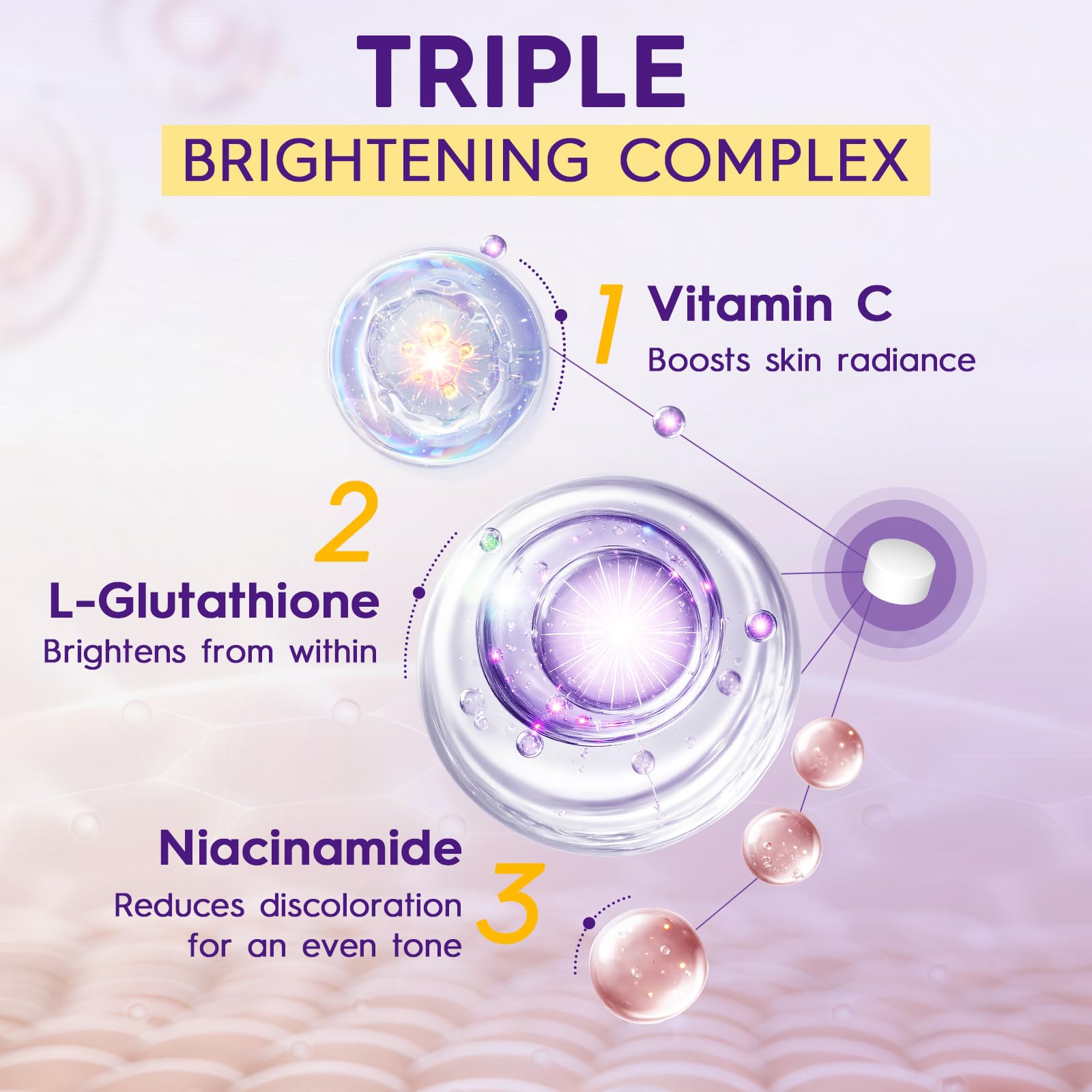 Cenffitio Vitamin C Niacinamide blend highlights brightening potential in a capsule.