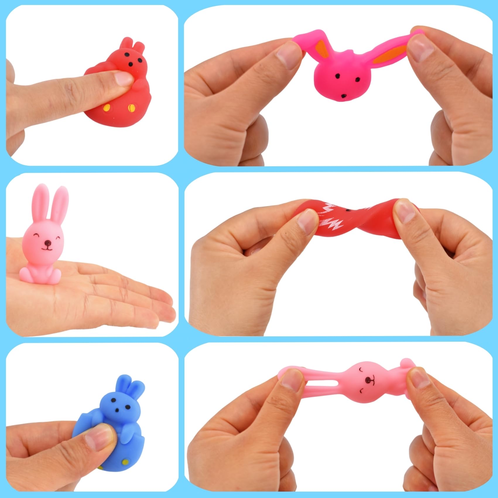 Cenmeytoy 24pcs Easter squishies displayed as a gift-ready set