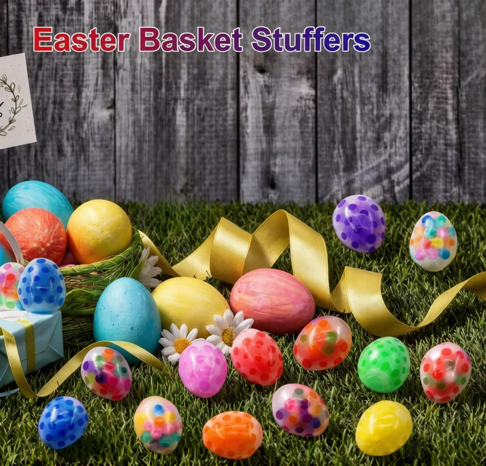 Cenmeytoy Easter stress ball for kid-friendly party favors and hunts.