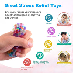 Cenmeytoy Easter Eggs Stress Balls in a basket—perfect Easter gift or party favor.