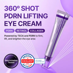 Centellian 24 eye cream pump shows easy application and quick absorption.