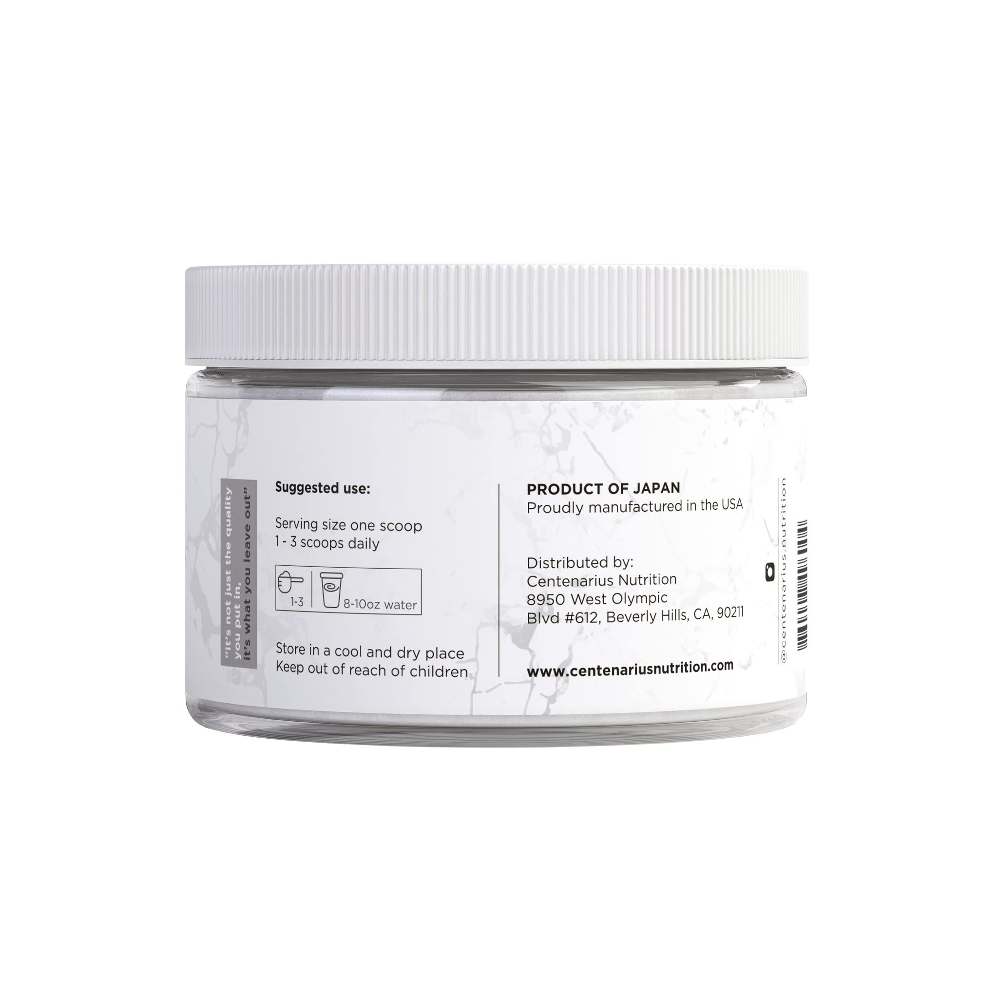 Centenarius glycine powder ingredients and quality details