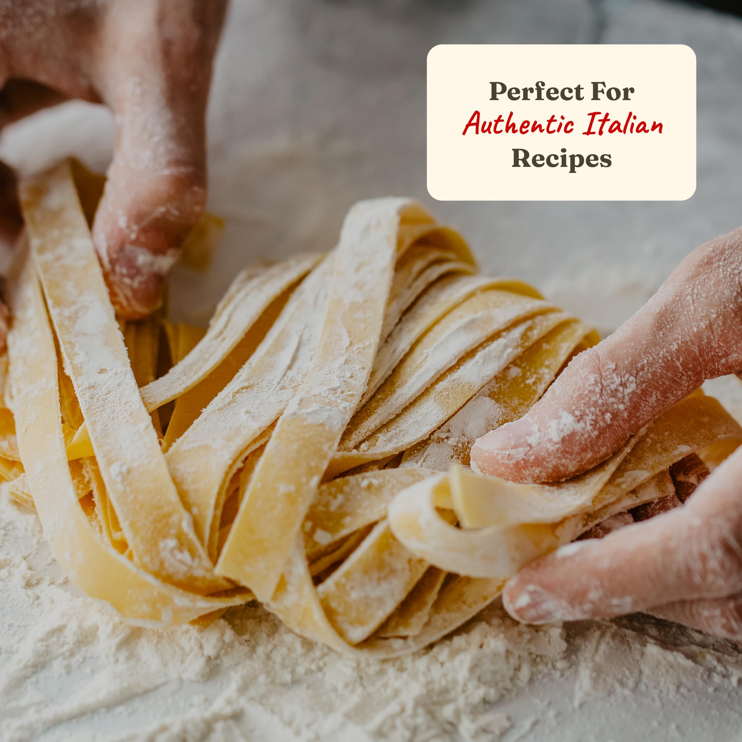 Kitchen setup with Cento Anna 00 flour for baking