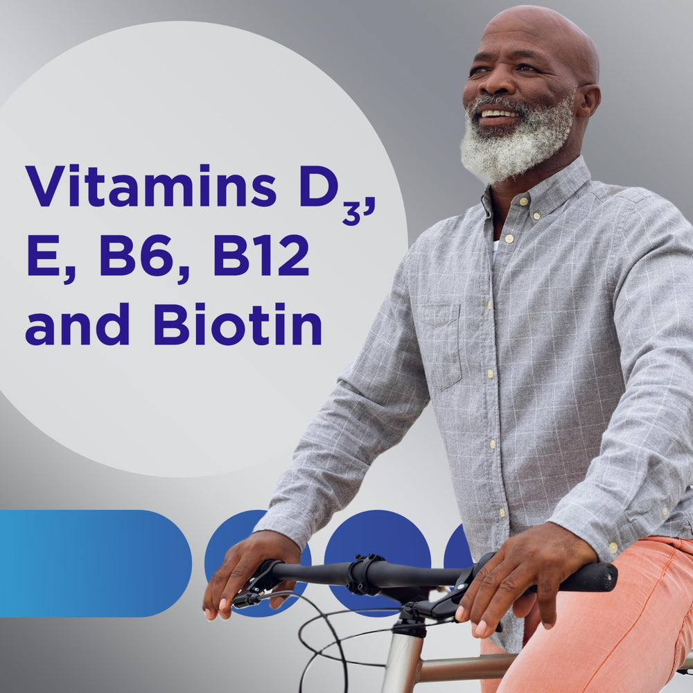 Centrum MultiGummies label close-up highlights vitamins and minerals.