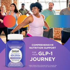 Centrum Nutrient Replenish mini tablet closeup, easy daily use