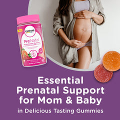 Centrum Prenatal bottle with orange flavor for easy daily chew.