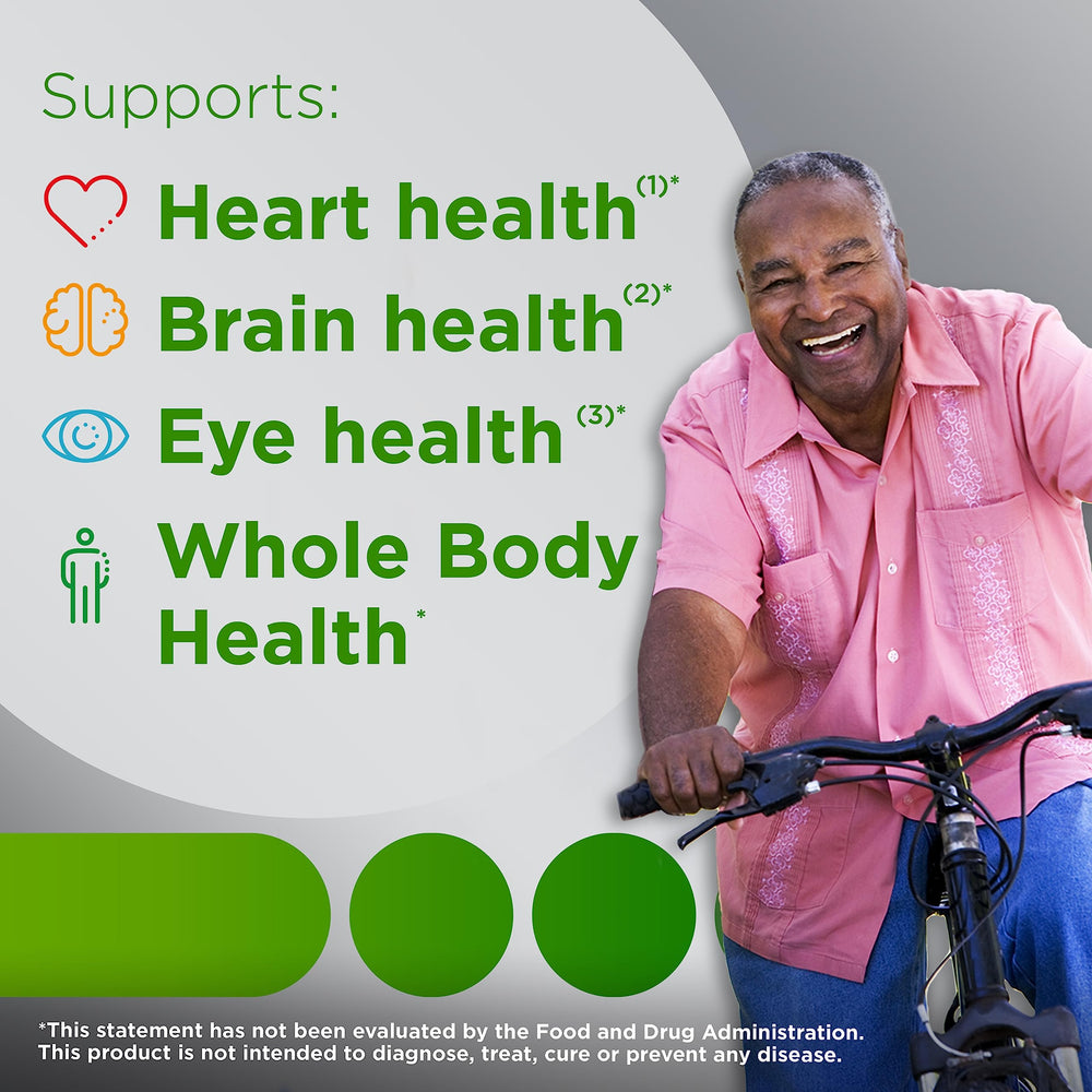 Centrum Silver label highlights vitamin D3 and calcium for bone health.