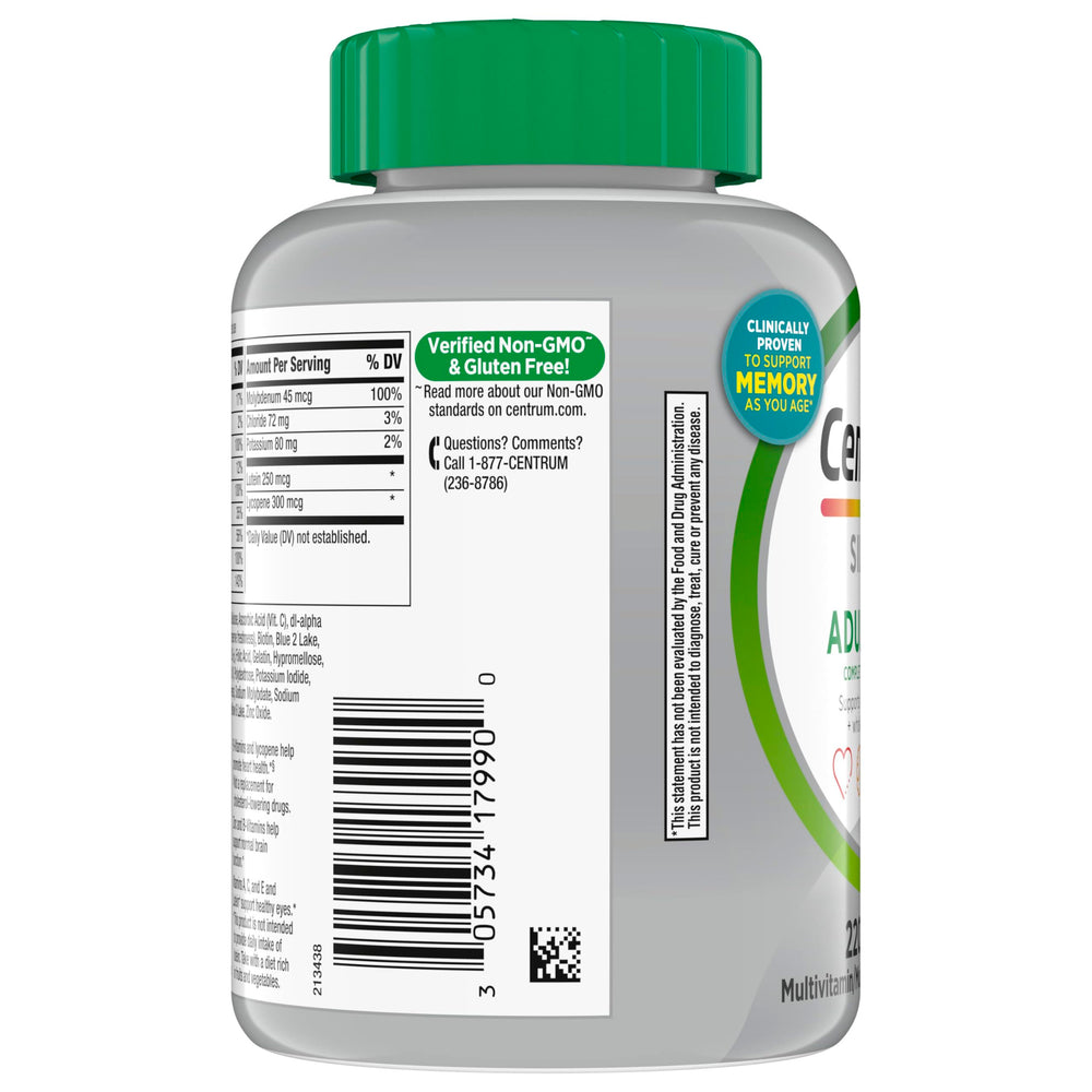 Centrum Silver bottle on kitchen counter ready for daily use.