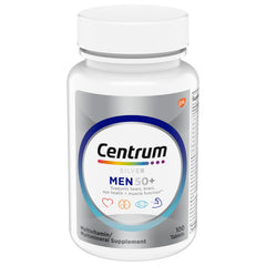 Centrum Silver Men 50+ bottle on table supports a simple daily routine