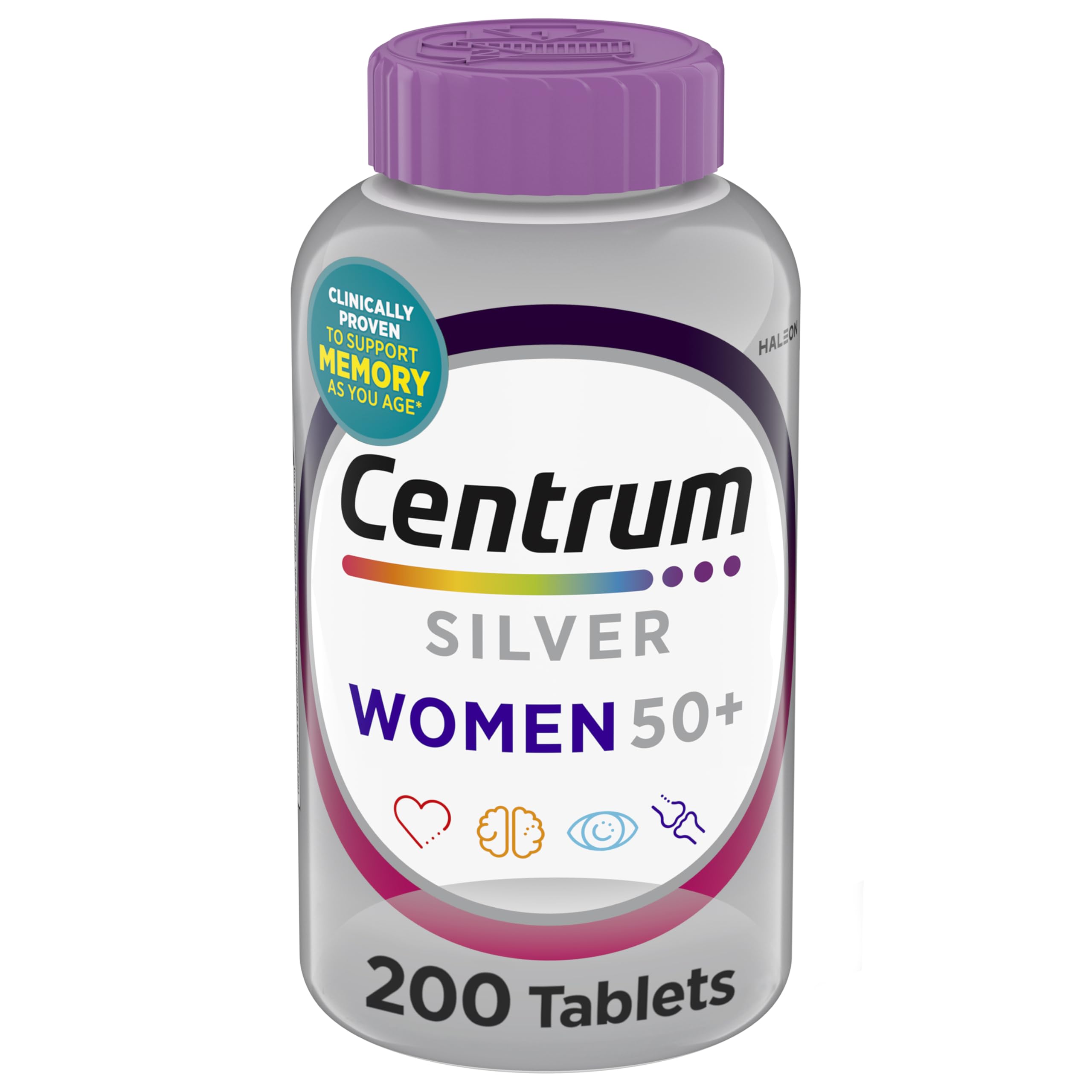 Centrum Silver bottle for daily bone and immune support.