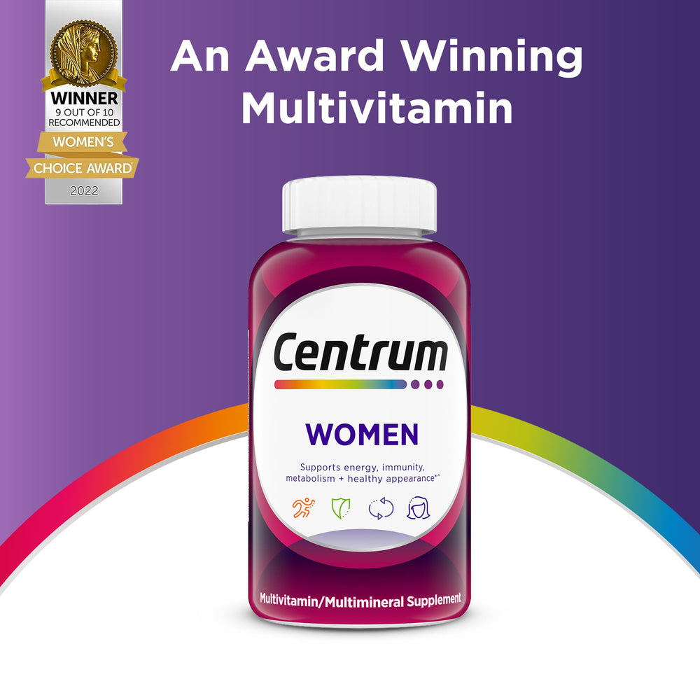 Centrum B vitamins support energy metabolism in the supplement