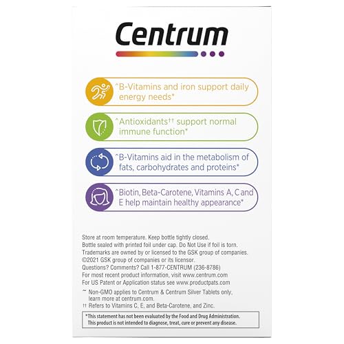 Centrum daily-use packaging supports a simple routine