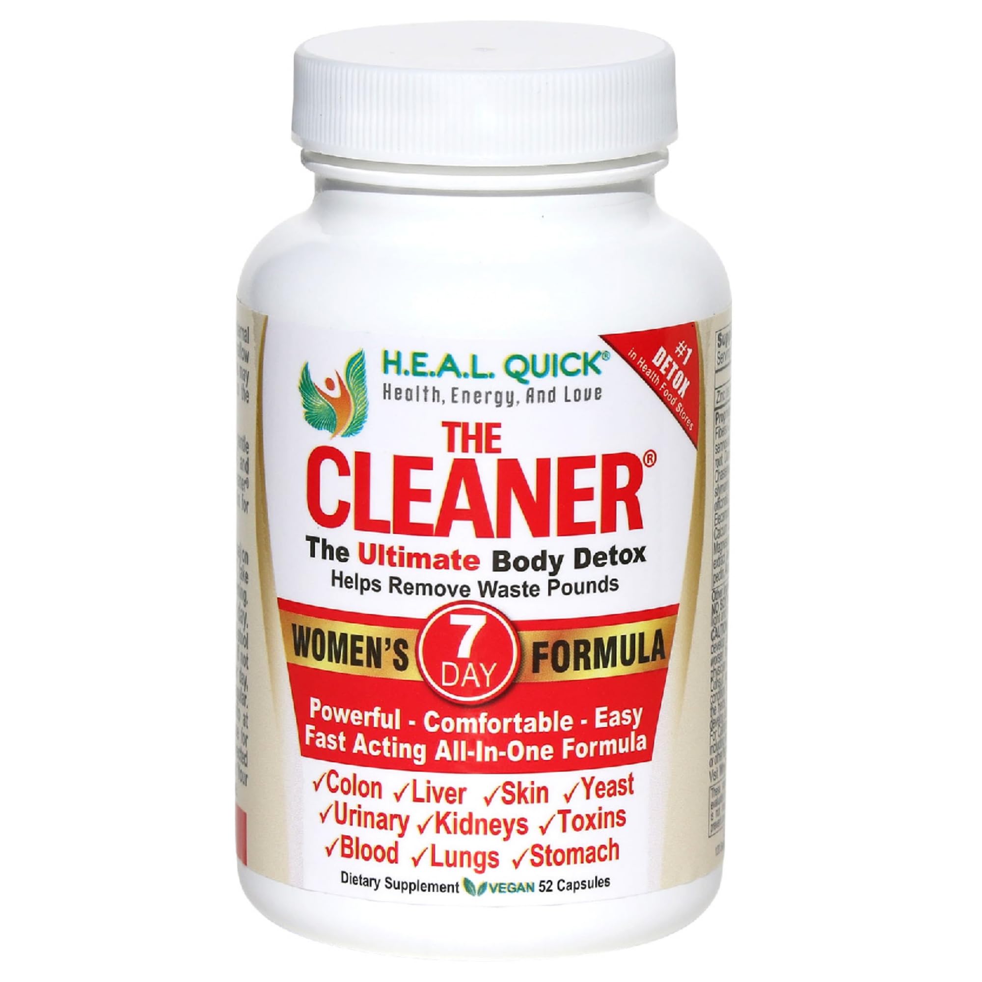Century Systems The Cleaner Detox bottle pour for easy week-long dosing.