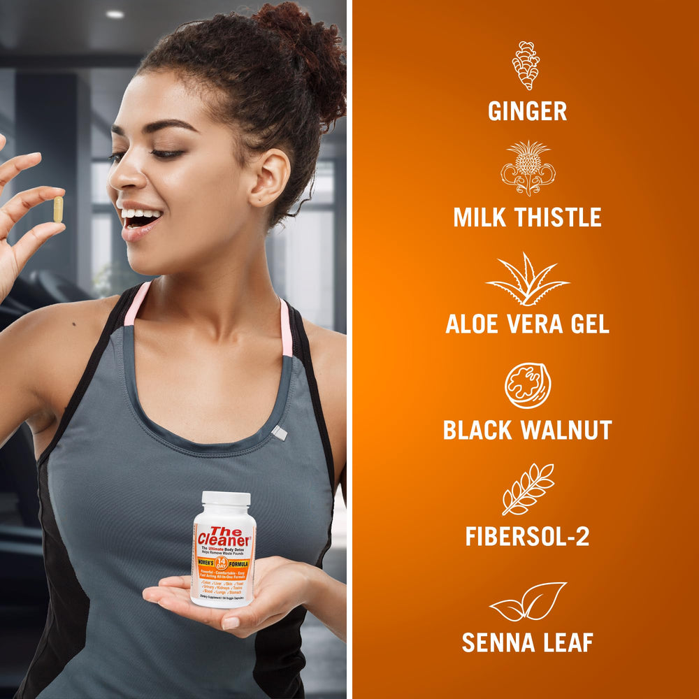 Century Systems The Cleaner Detox capsules – gentle, effective 14-day plan.
