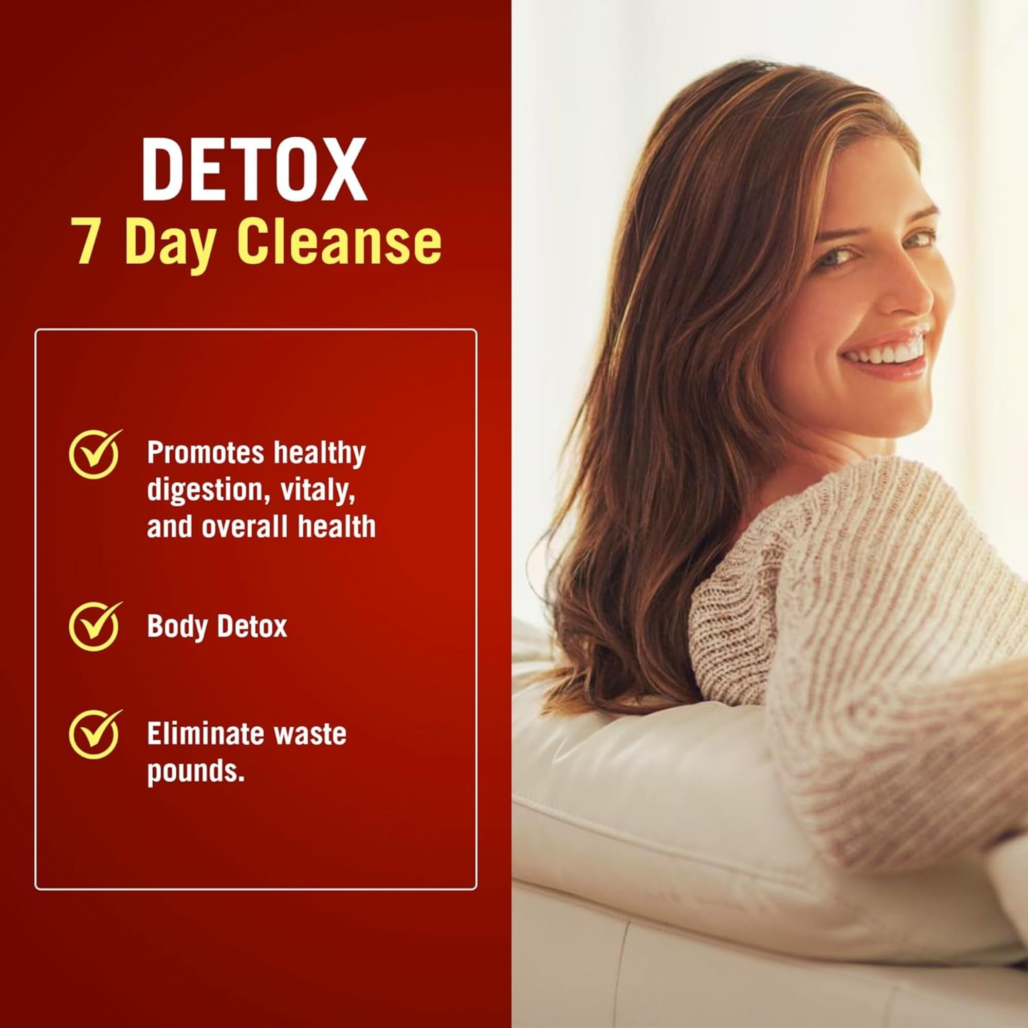 Century Systems The Cleaner Detox label detail highlighting key features.