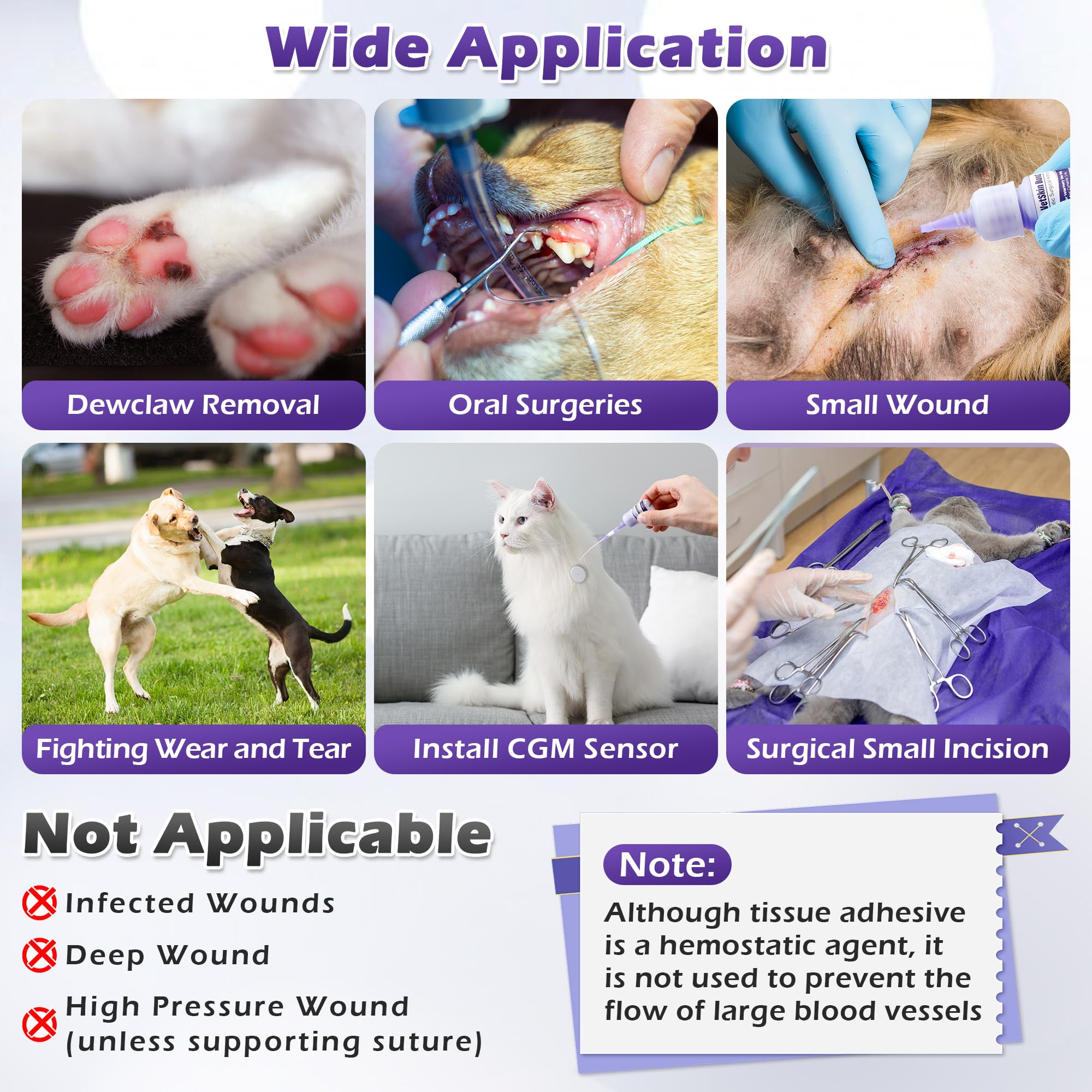 Ceoighe multi-pet household adhesive reduces vet visits and stress.